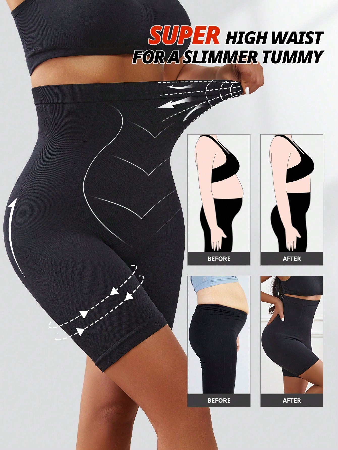 High Waist Tummy Control Shapewear Shorts