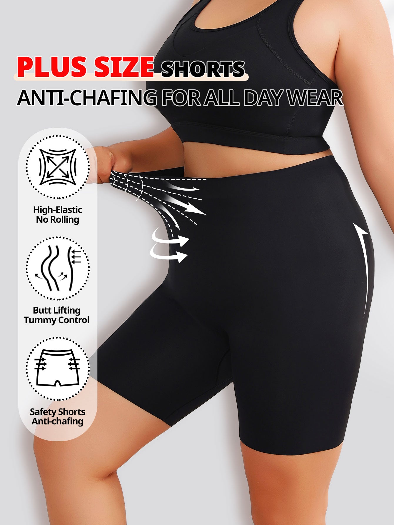 Plus Size Seamless Boyshorts