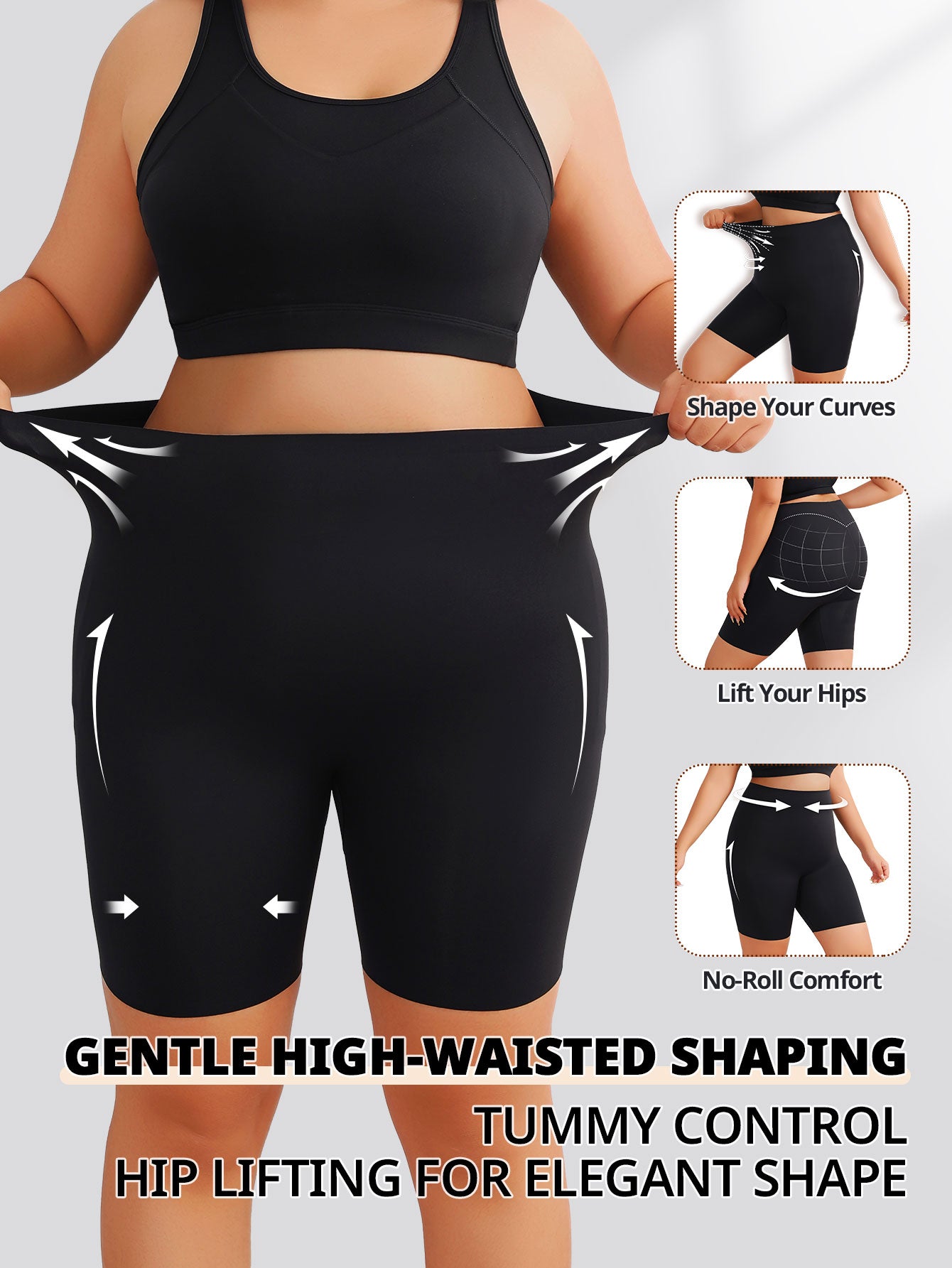 Plus Size Seamless Boyshorts